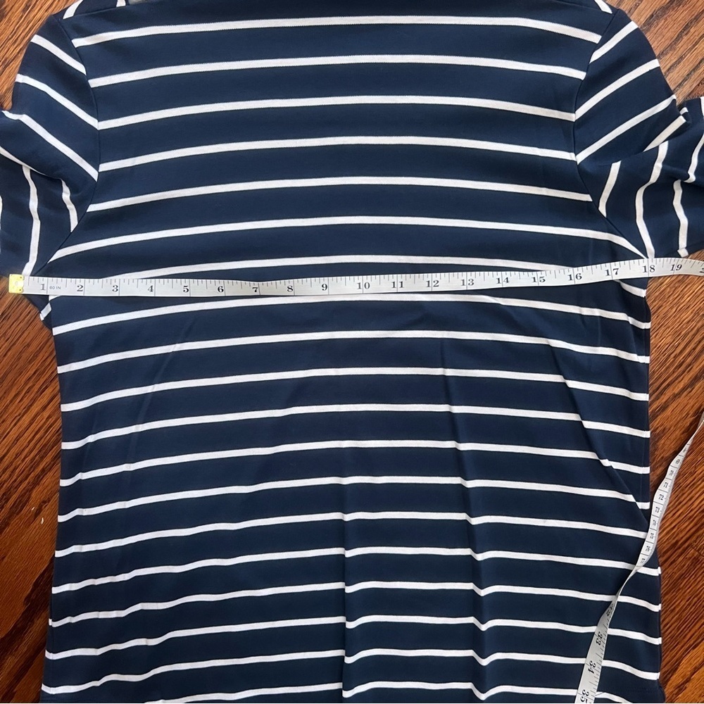 Pendleton Marseille Stripe Women's three quarter shirt, envelope neck, size M - Picture 6 of 10